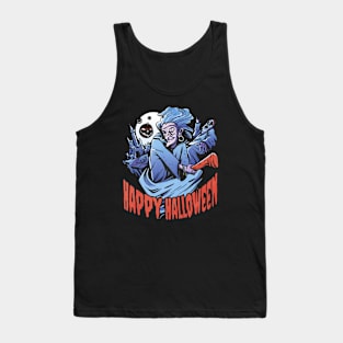 Scary Halloween Witch Tank Top